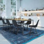 Louis De Poortere tapete LX 8254 Fading World Medaillon Blue Night interior