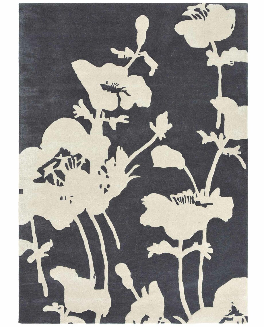 Florence Broadhurst Floral 300 Charcoal 039604