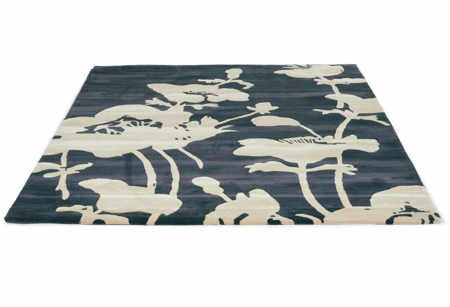 Florence Broadhurst Floral 300 Charcoal 039604 D