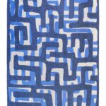 Louis De Poortere tapete Craft Kuba 9336 Ultramarine