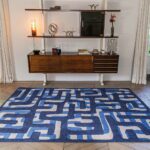 Louis De Poortere tapete Craft Kuba 9336 Ultramarine interior 1 RVB