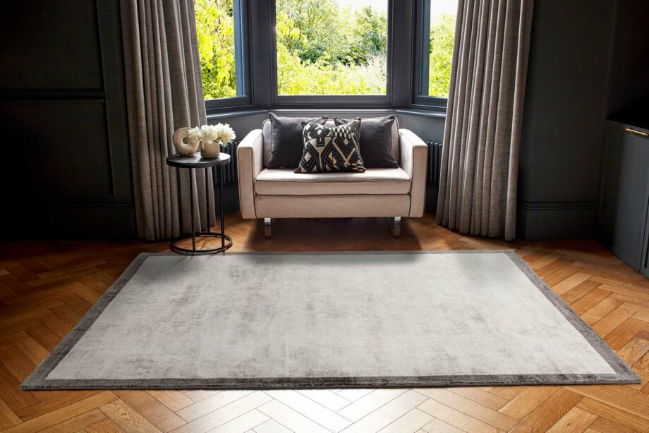 Asiatic tapete Blade Border 08 Silver Grey interior