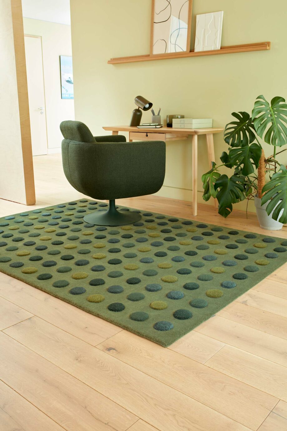 Asiatic tapete Dotty Green interior v2