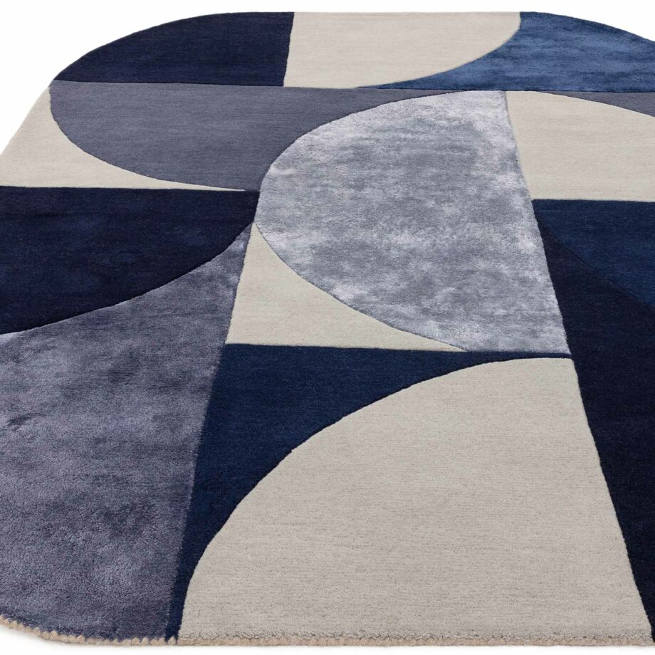 Asiatic tapete Matrix 74 Oval Indigo 1