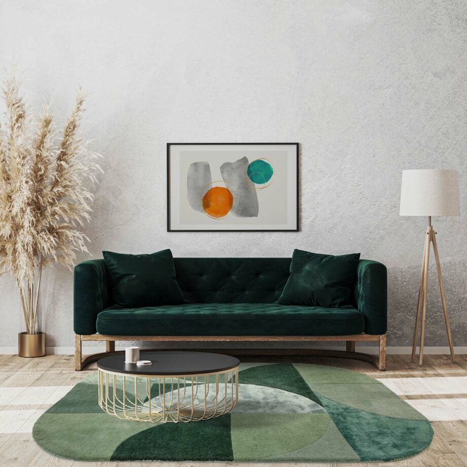 Asiatic tapete Matrix 75 Oval Forest interior