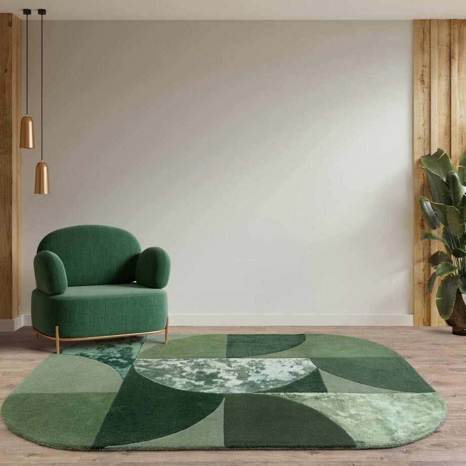 Asiatic tapete Matrix 75 Oval Forest interior square