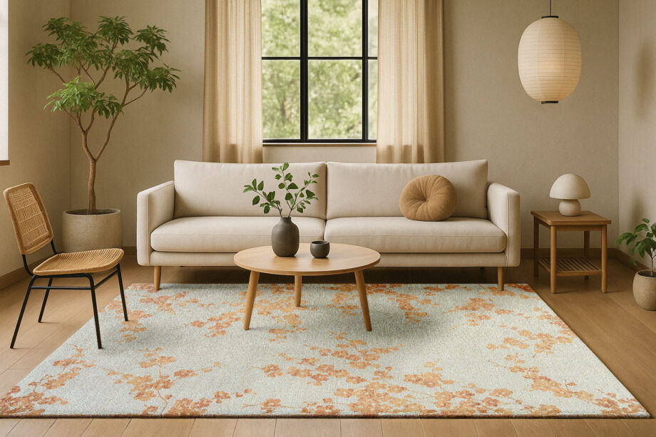 Louis De Poortere 9834 Sakura Petal Dew interior 2025