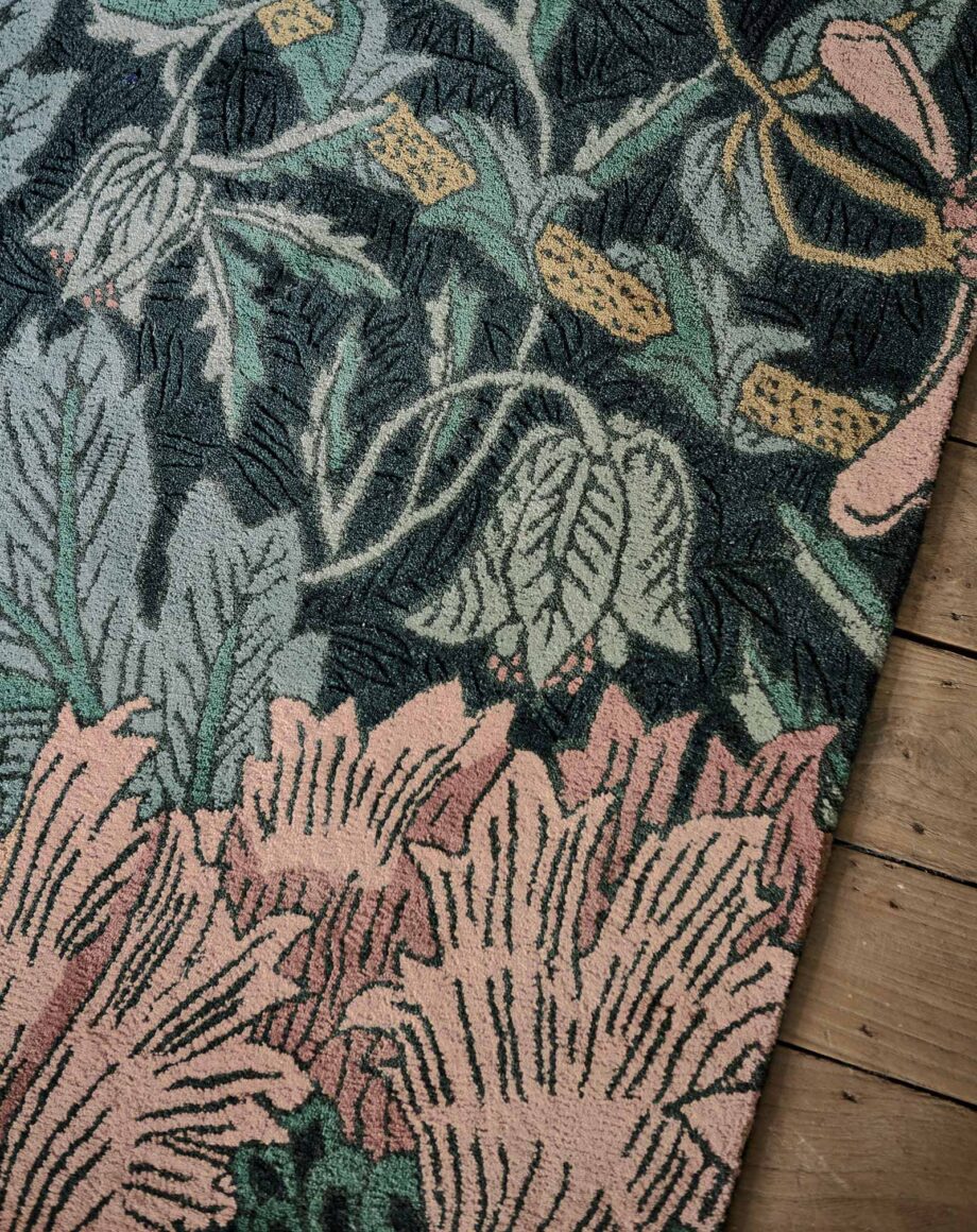 Morris Co Honeysuckle Tulip Teal 130407 interior D