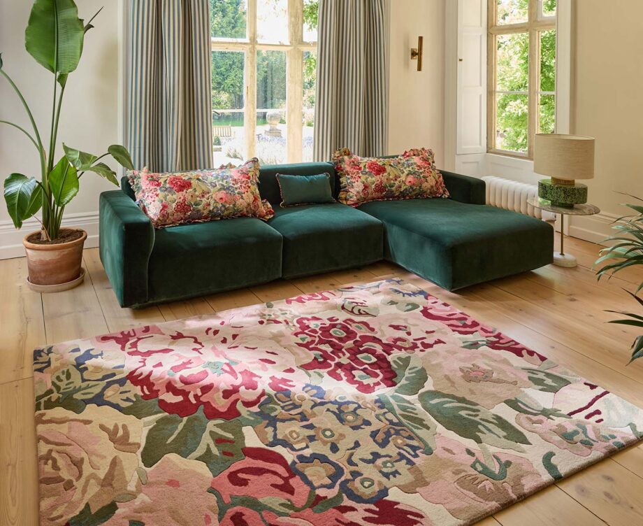 Sanderson Rose Peony Red 045000 interior B