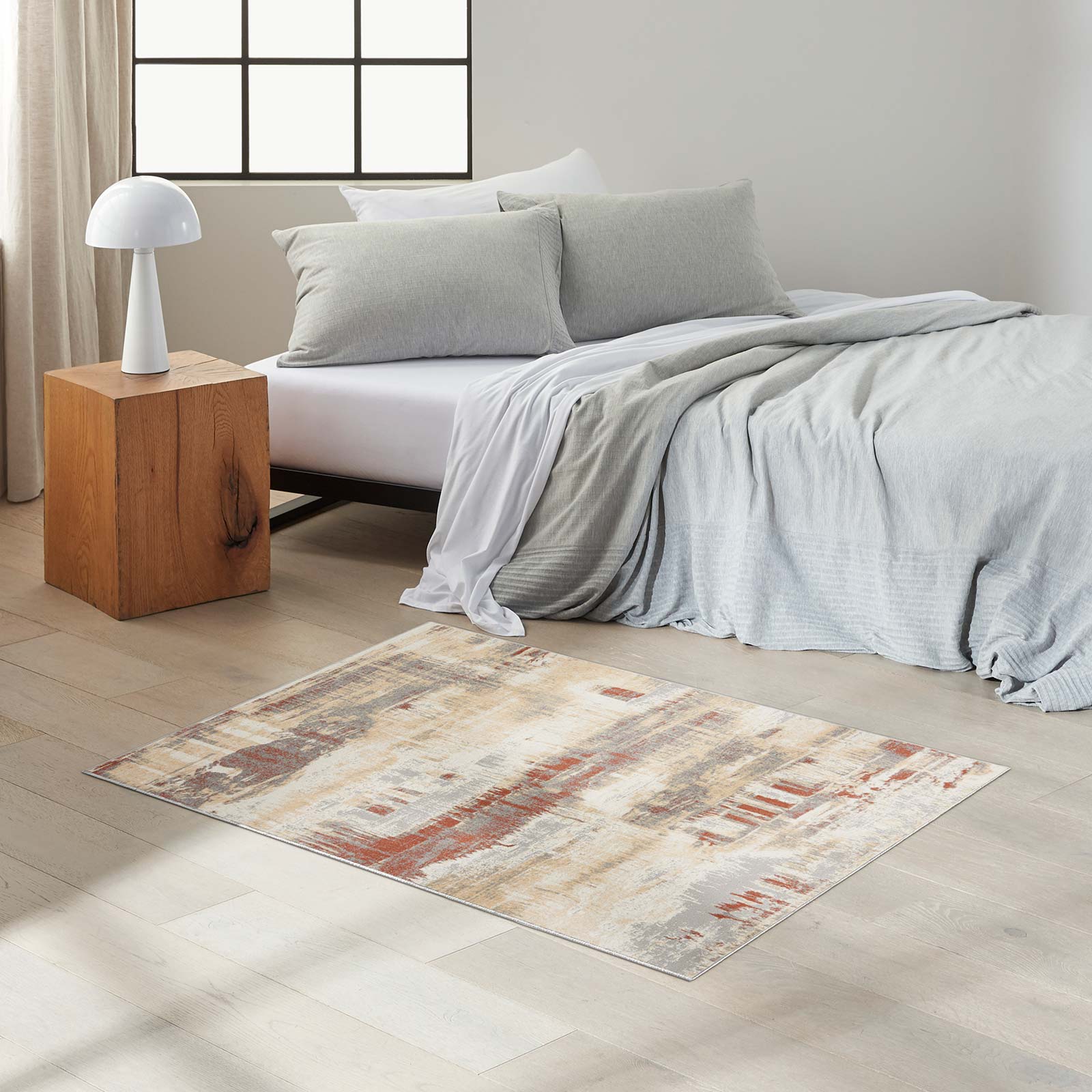 Calvin Klein tapete Enchanting CK005 ECH02 GYRUS GREY RUST 3x5 099446869807 interior 1