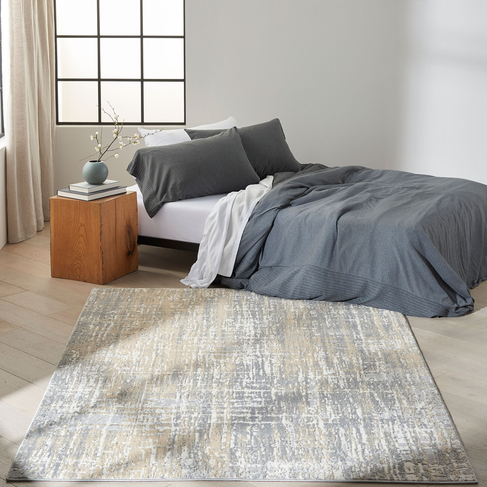 Calvin Klein tapete Enchanting CK005 ECH04 GYBGE GREY BEIGE 5X7 099446869975 interior 3