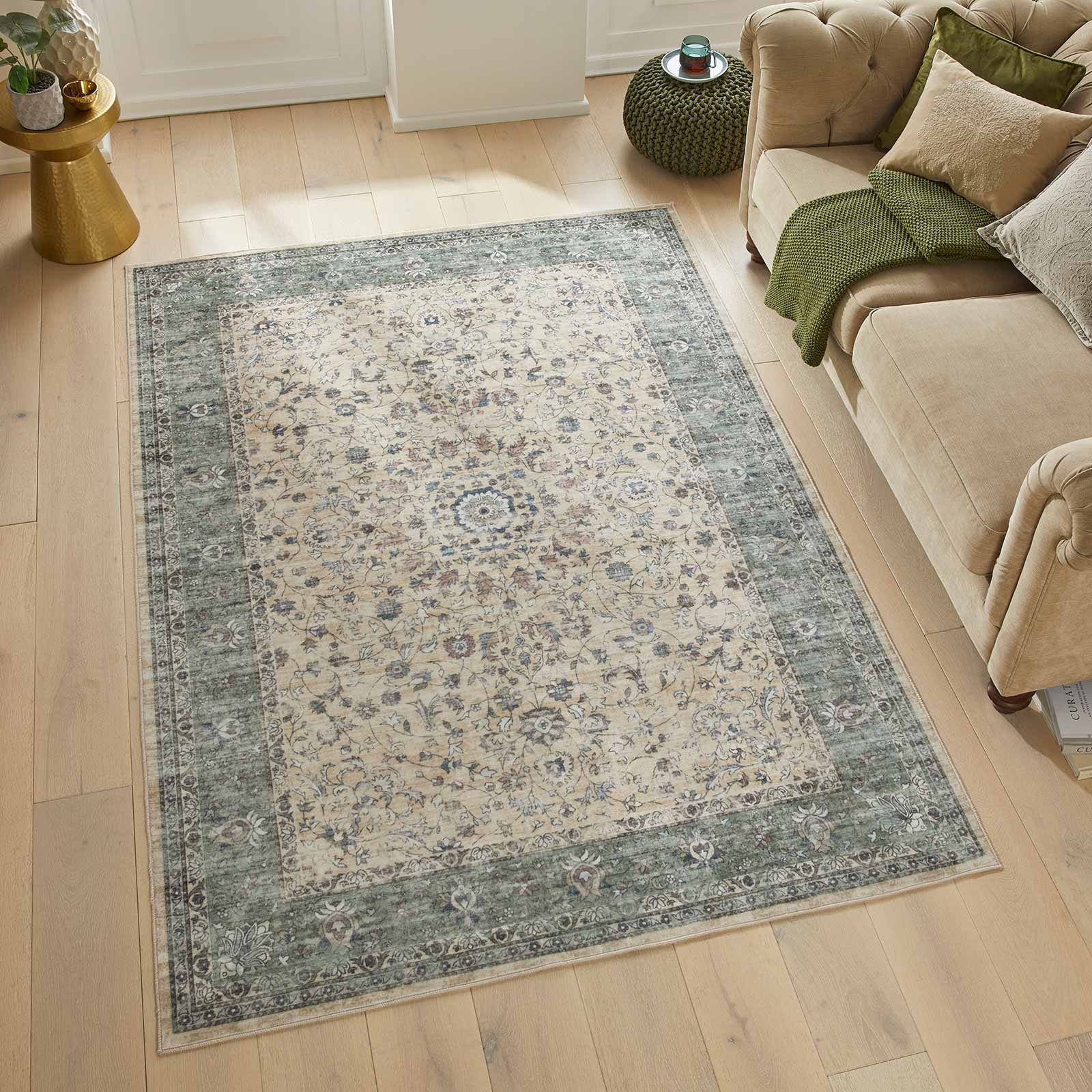 Concept Looms tapete Liberty LIB208 CREAM GREEN 1