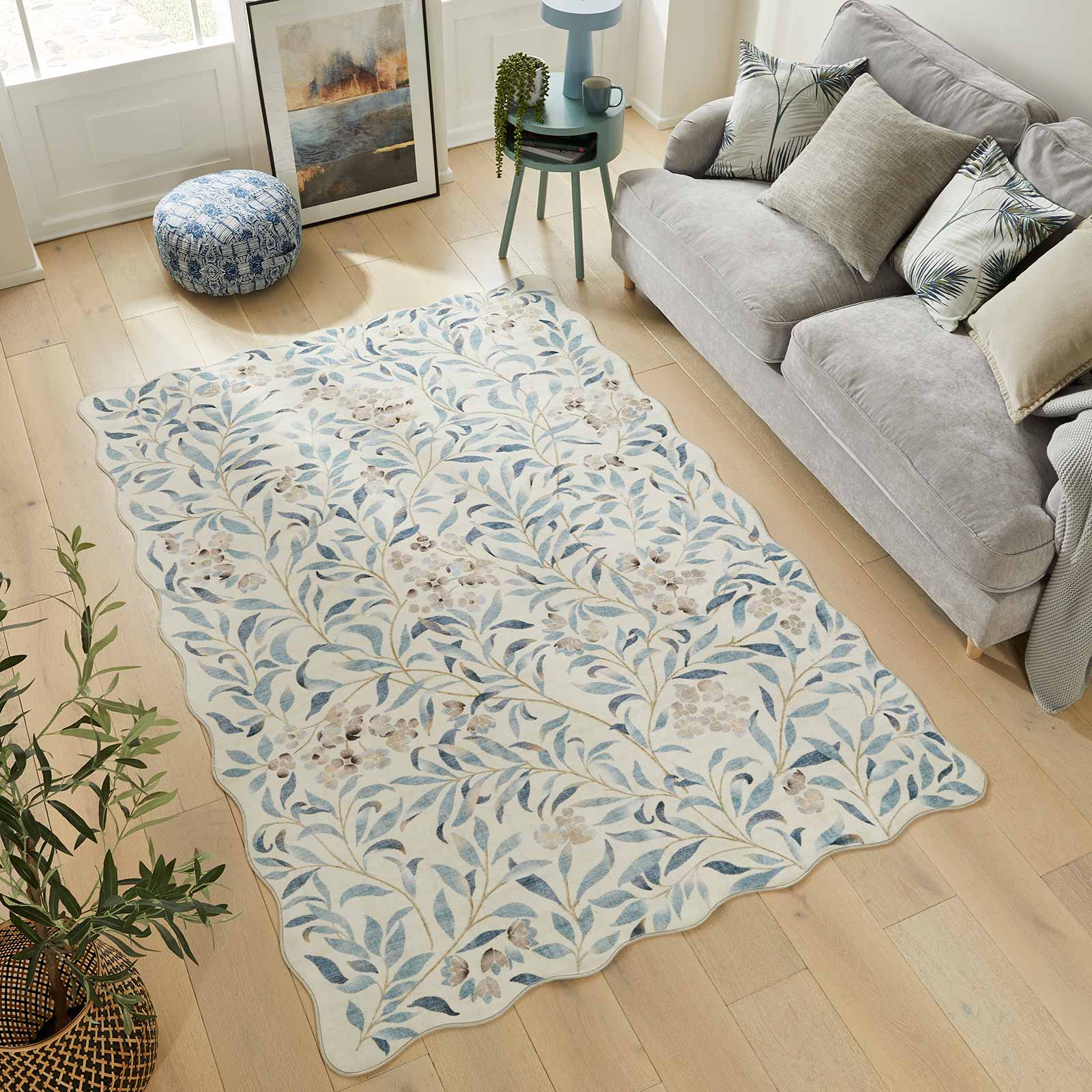 Concept Looms tapete Liberty LIB301 IVORY BLUE 1