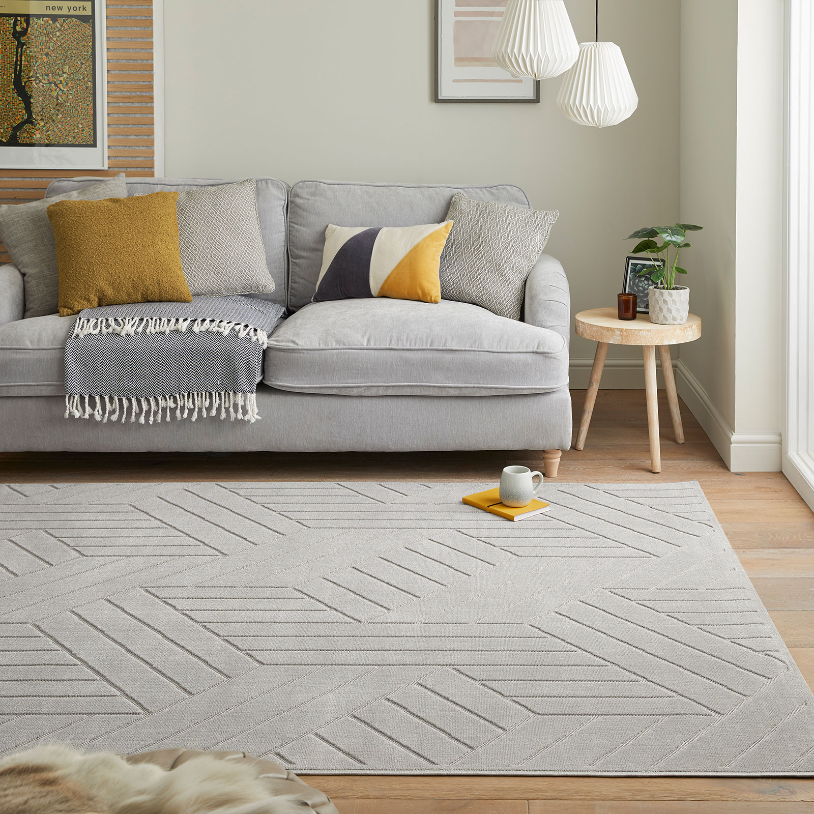 Concept Looms tapete Maze MAZ102 GREY 220X160 5430446528199 5