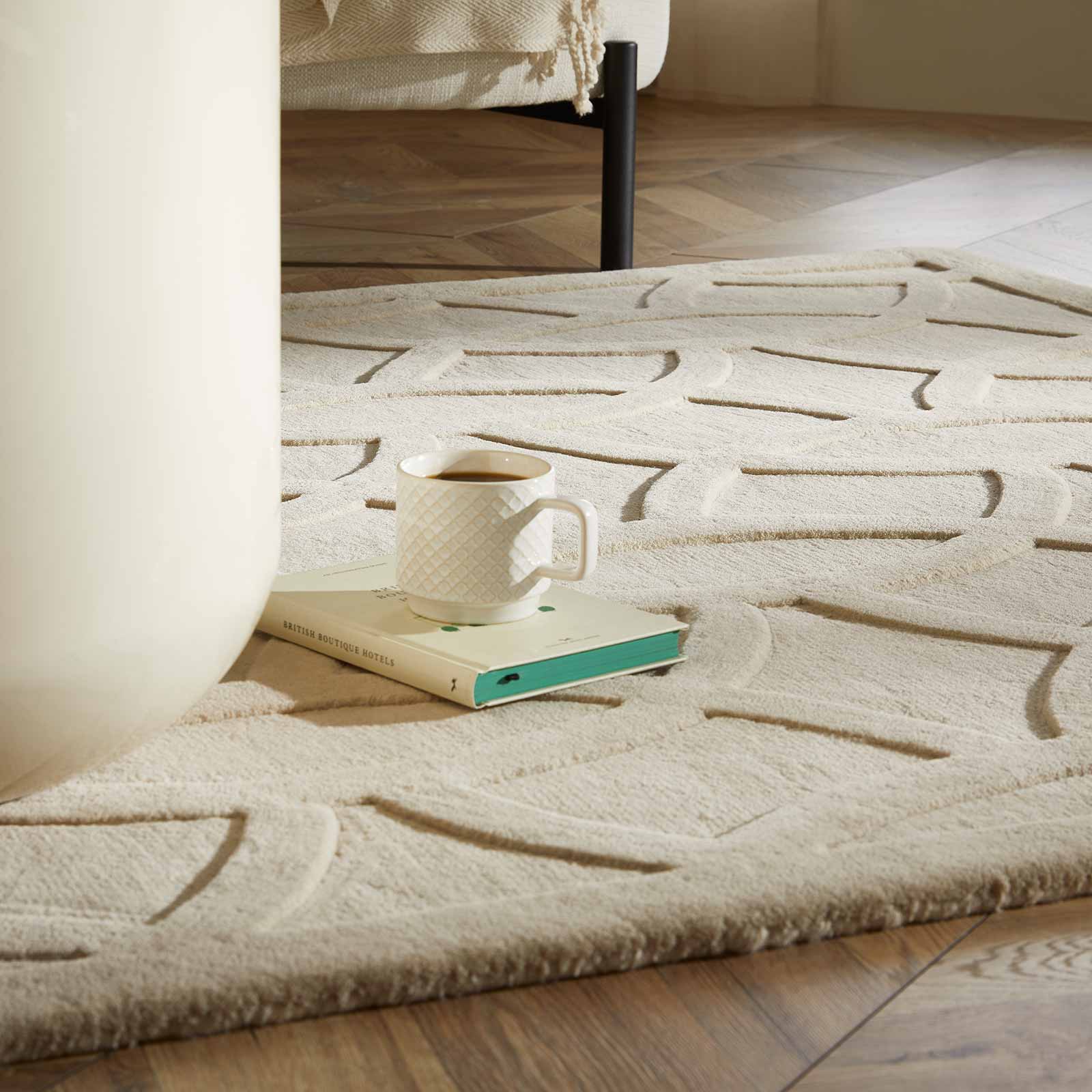 Concept Looms tapete Priory PR 101 CIRCLES BEIGE interior 1