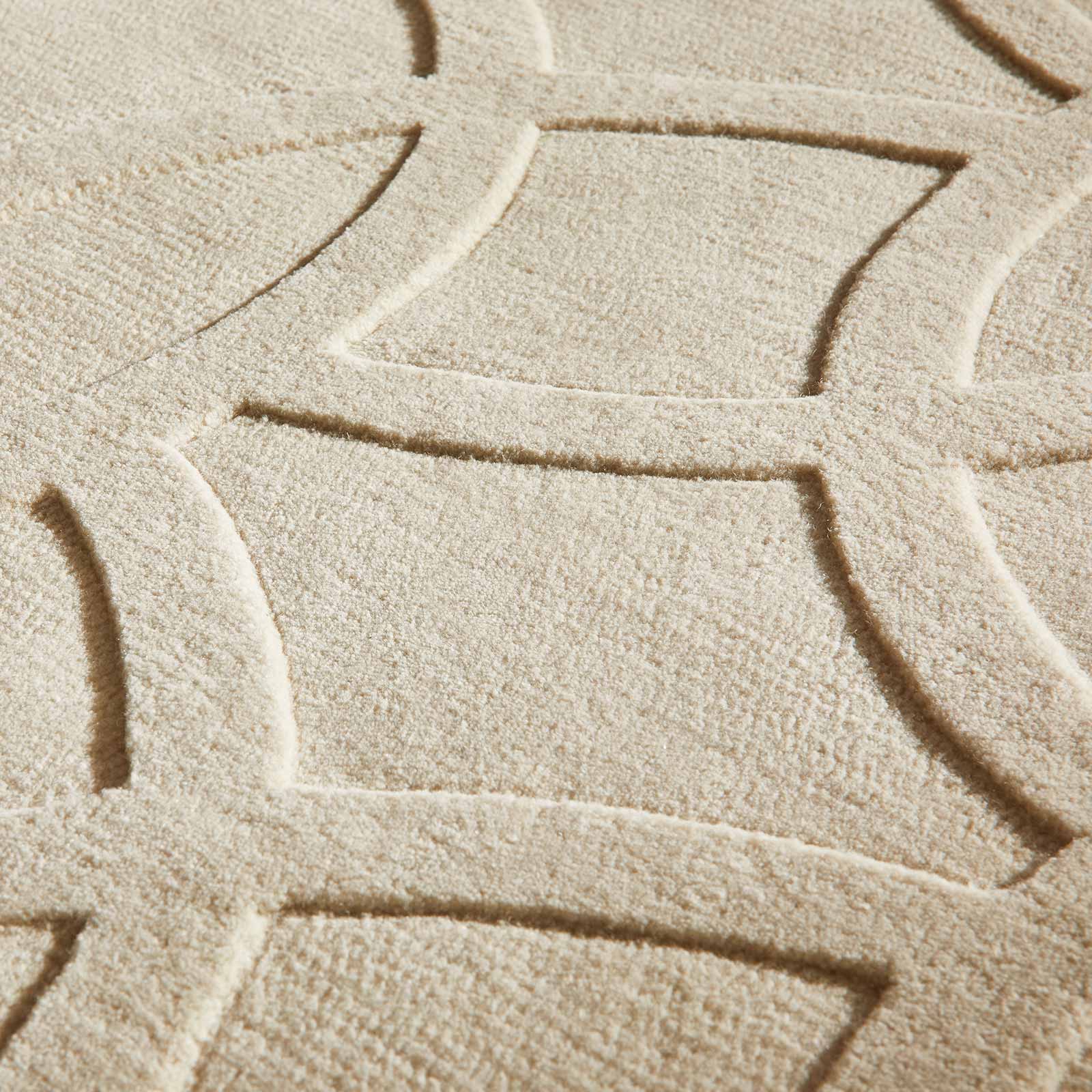 Concept Looms tapete Priory PR 101 CIRCLES IVORY pile