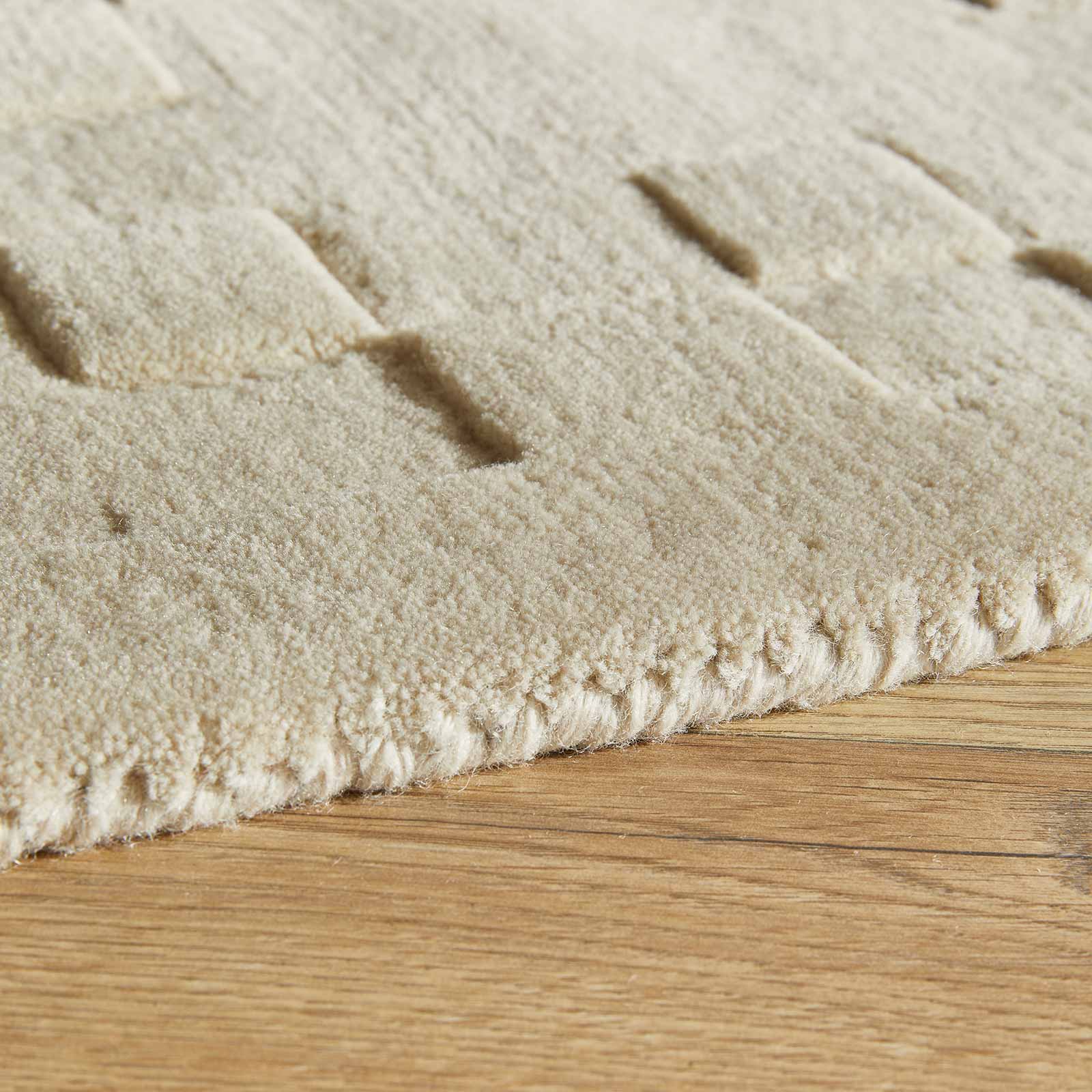Concept Looms tapete Priory PR 102 SQUARES IVORY border