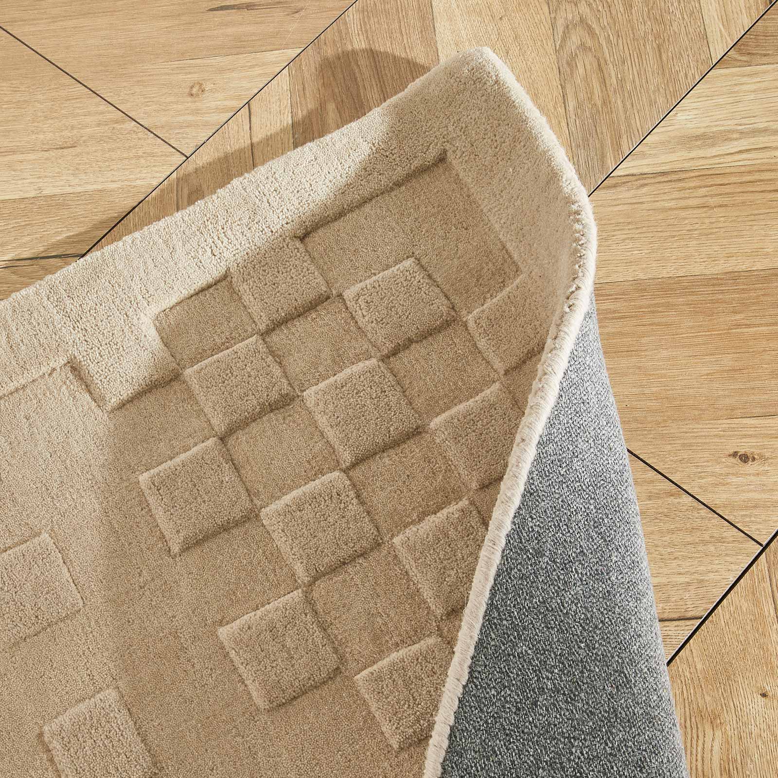 Concept Looms tapete Priory PR 102 SQUARES TAUPE corner