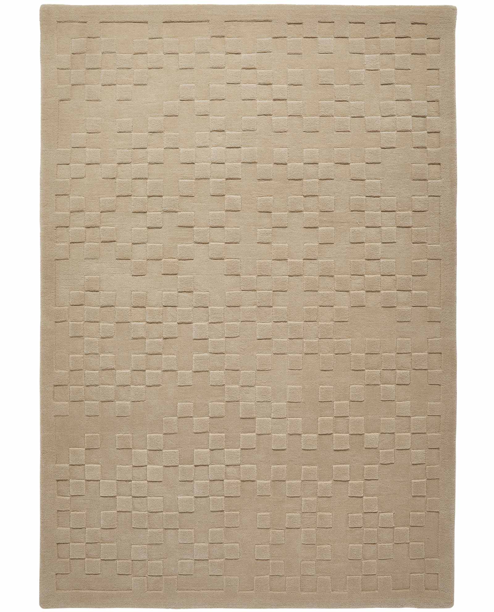 Concept Looms tapete Priory PR 102 SQUARES TAUPE frontal