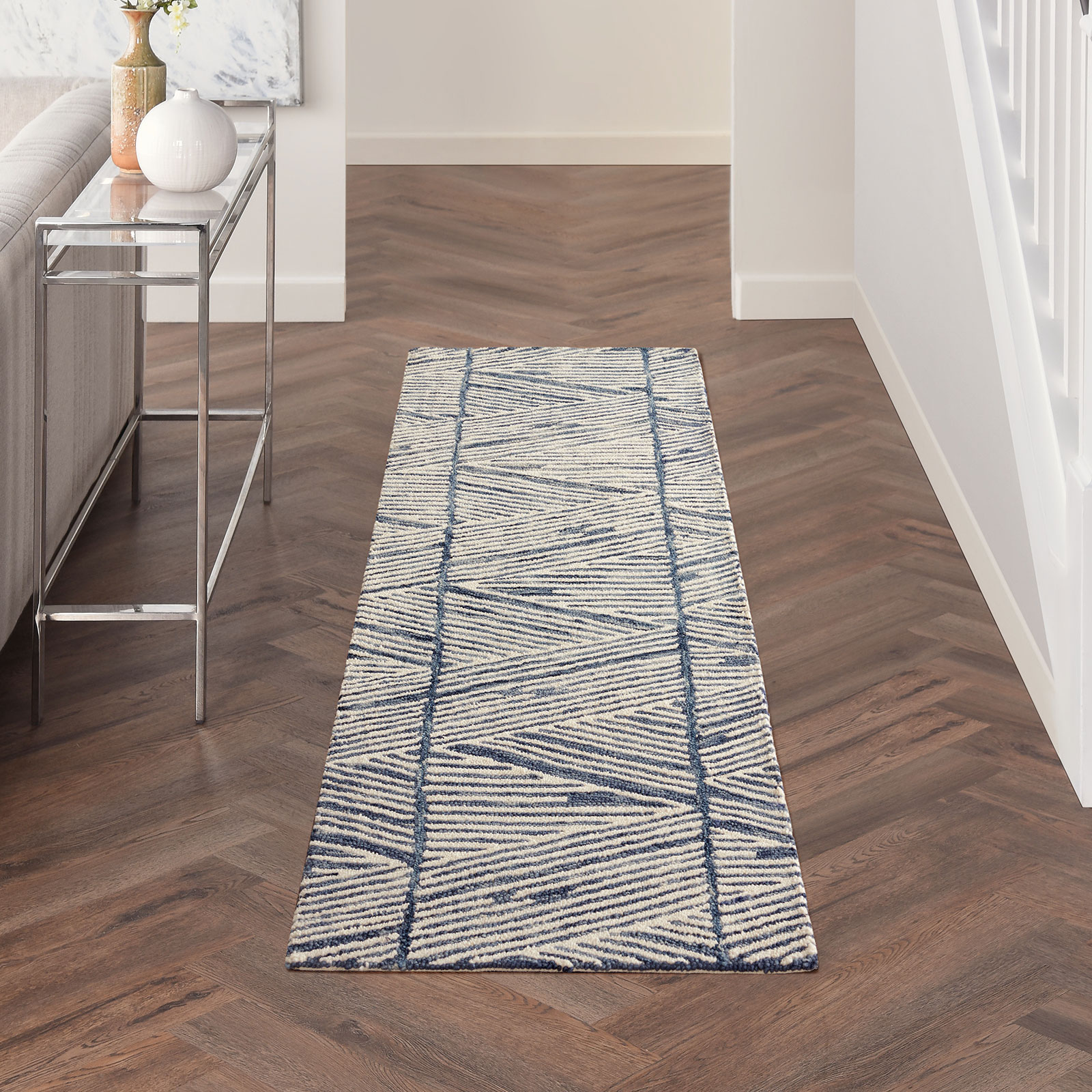 Nourison tapete Colorado CLR01 WHTBL WHITE BLUE 2x8 099446786234 interior 1