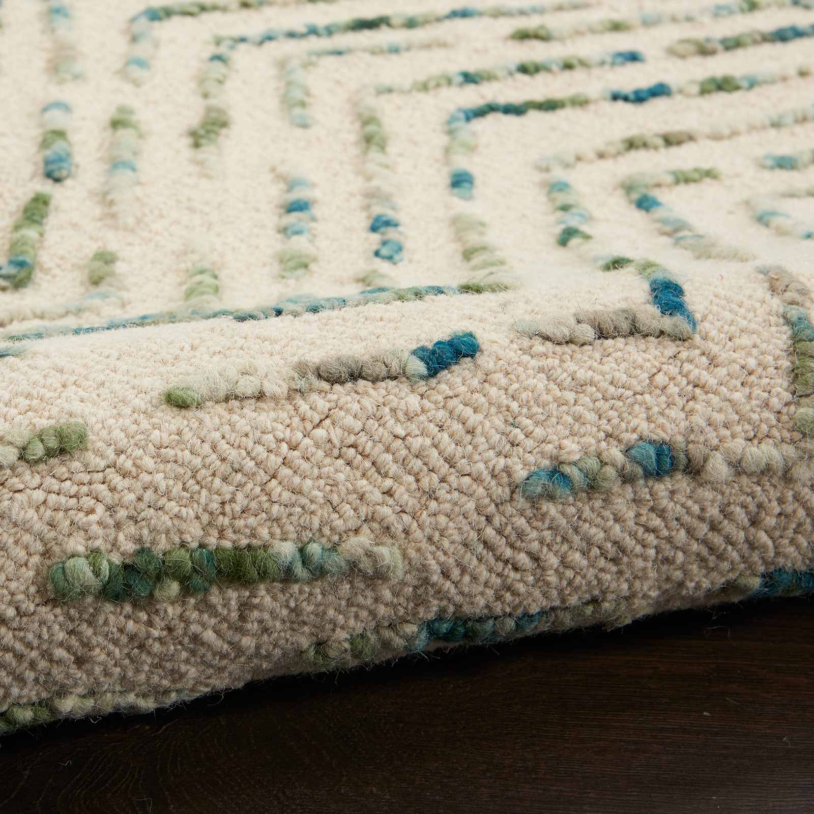 Nourison tapete Colorado CLR02 IVGRE IVORY GREEN 5X7 099446786401 TX01