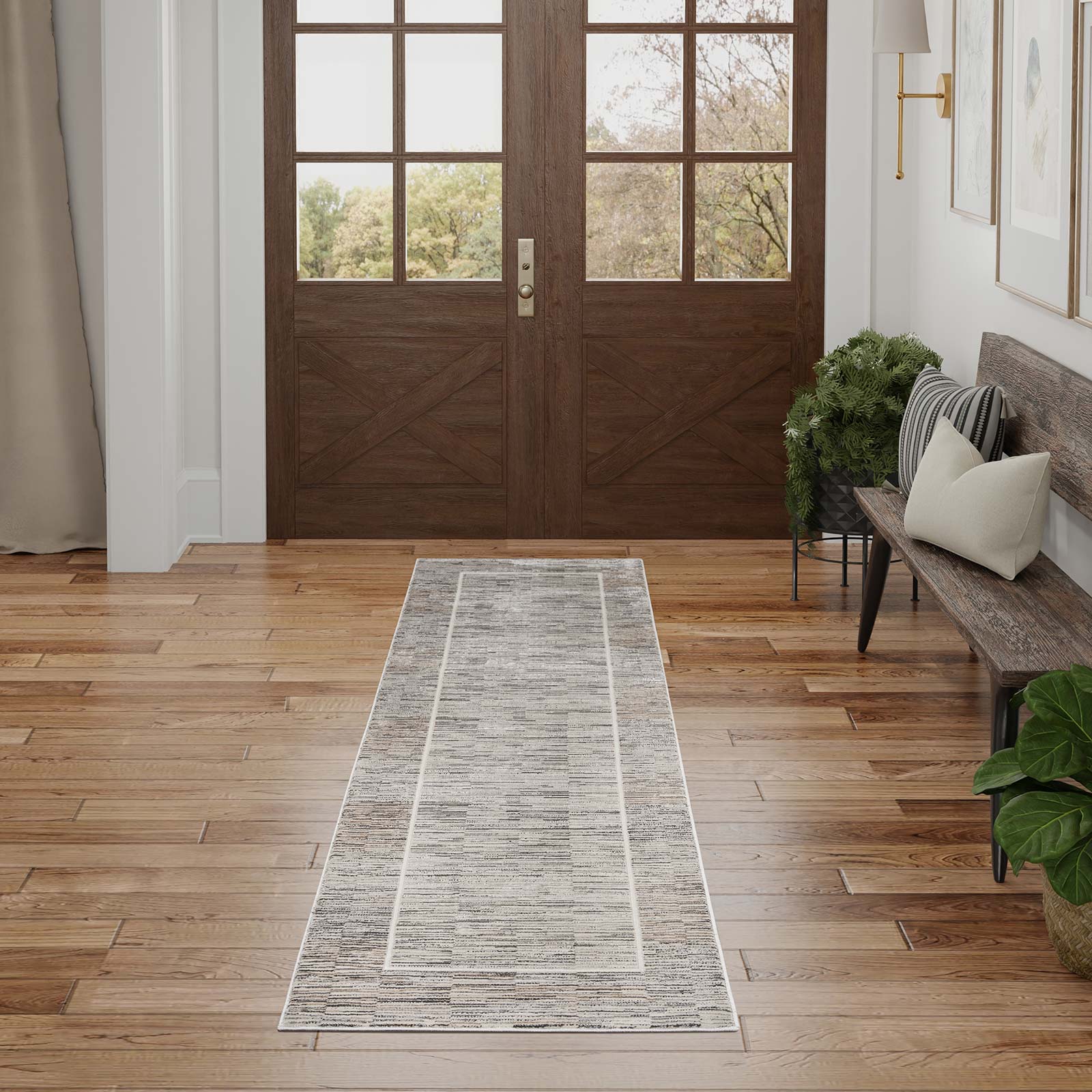 Nourison tapete Desire DSR02 CHAGY CHARCOAL GREY 2x8 099446128799 interior 1