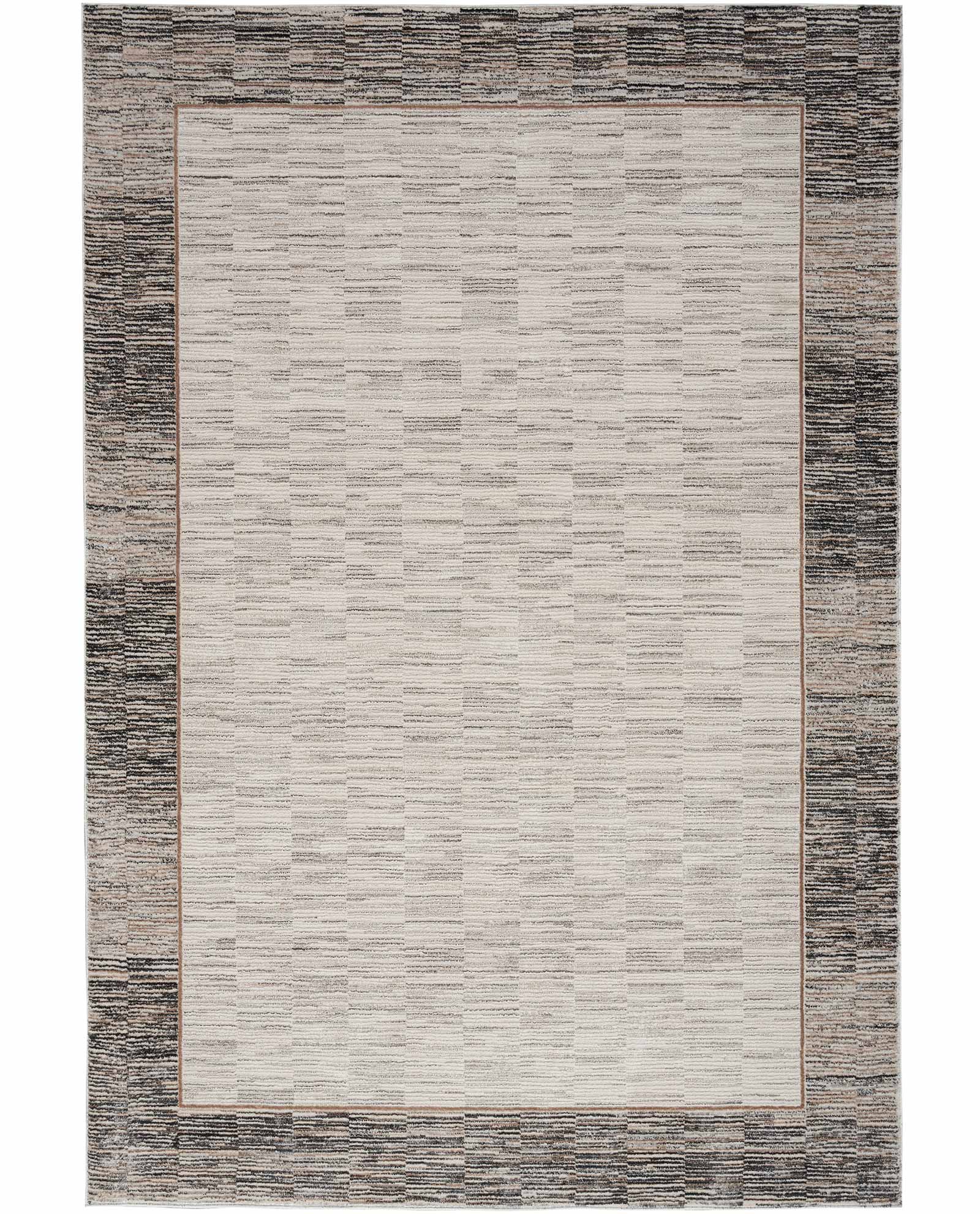 Nourison tapete Desire DSR02 GRYBK GREY BLACK 5X7 099446129086