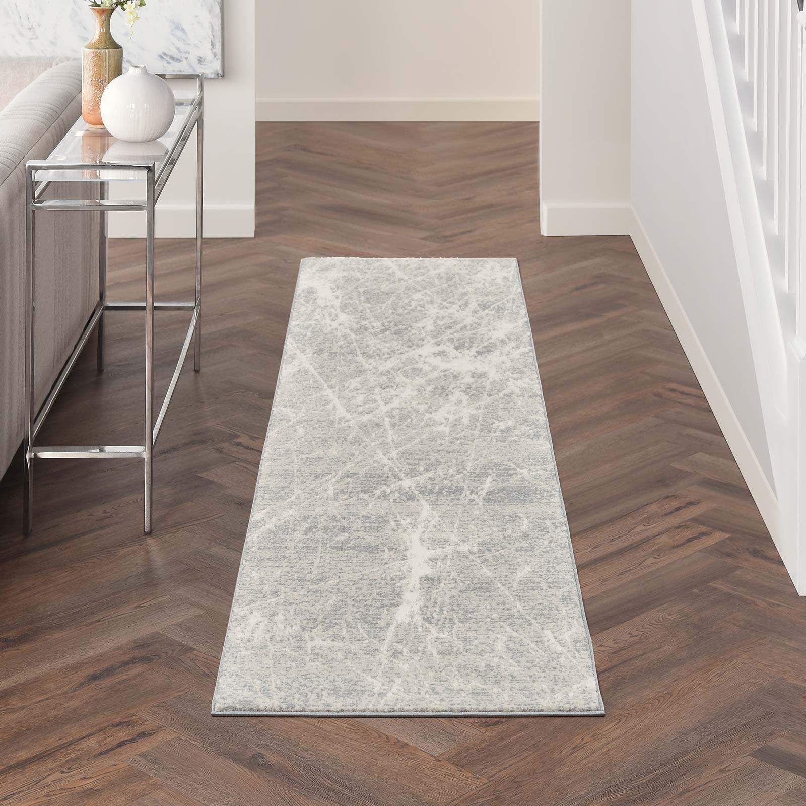 Nourison tapete Exhale EXL02 IVGRY IVORY GREY 2x8 099446955173 interior 1