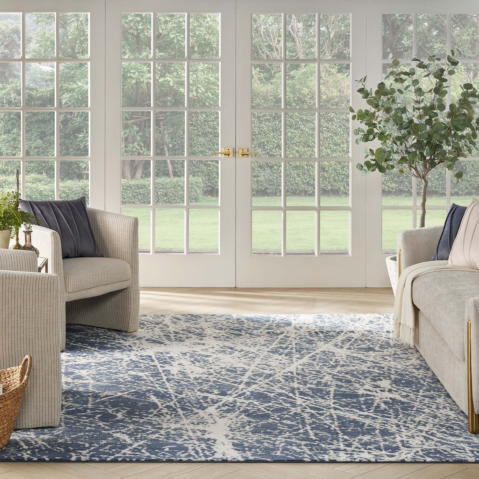 Nourison tapete Exhale EXL02 NAVIV NAVY IVORY 8x10 099446955258 interior 3