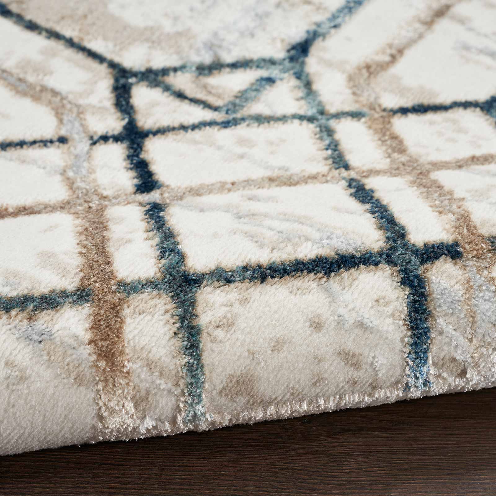 Nourison tapete Glitz GLZ03 IVTAU IVORY TAUPE 5X7 099446134219 TX01
