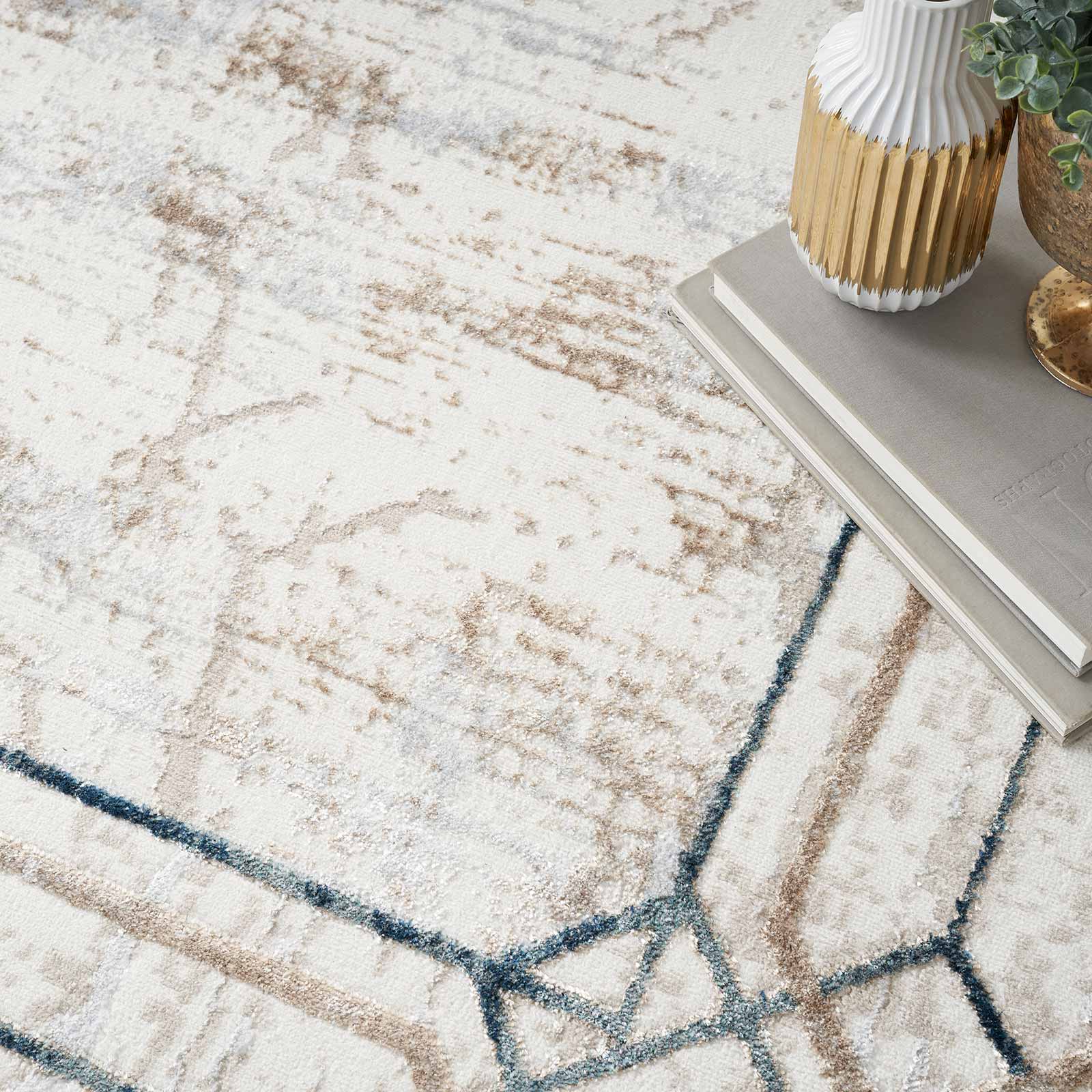 Nourison tapete Glitz GLZ03 IVTAU IVORY TAUPE 5X7 099446134219 interior 2