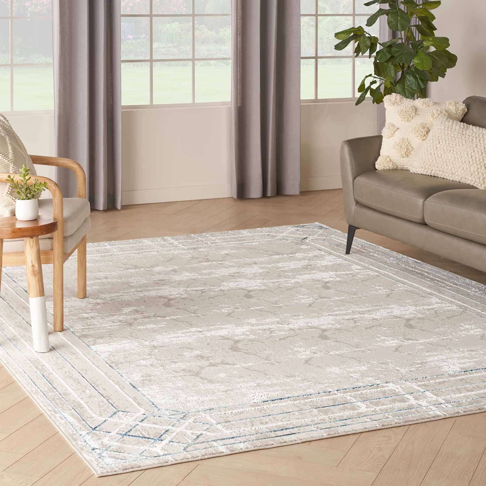 Nourison tapete Glitz GLZ03 IVTAU IVORY TAUPE 8x10 099446134295 interior 1