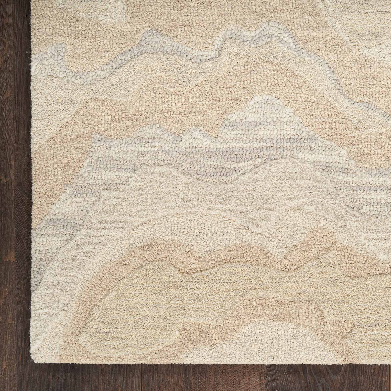 Nourison tapete Graceful GRU01 BEIGE 5x7 099446939074 corner