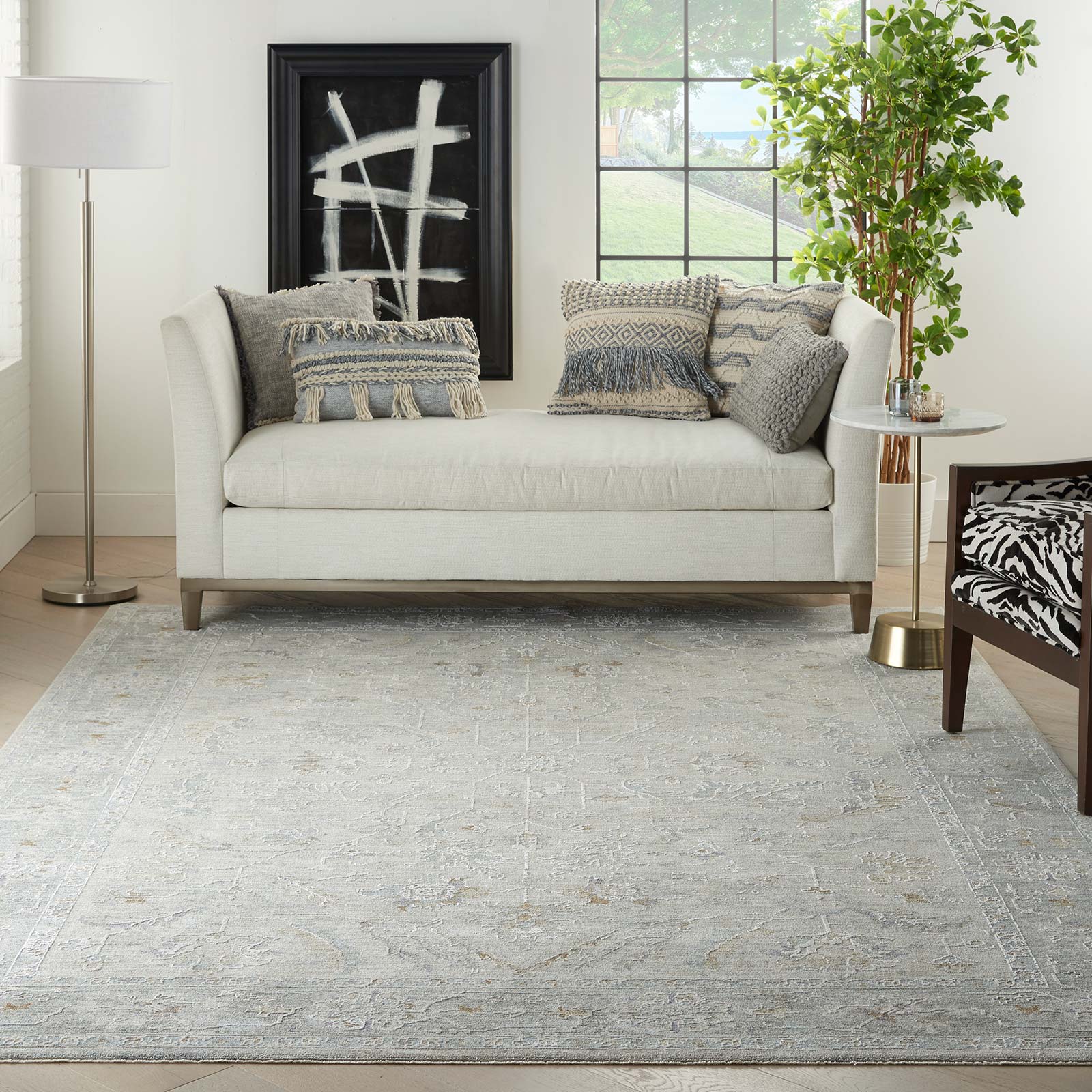 Nourison tapete Infinite IFT01 LTGRY LIGHT GREY 8x10 099446805089 interior 3
