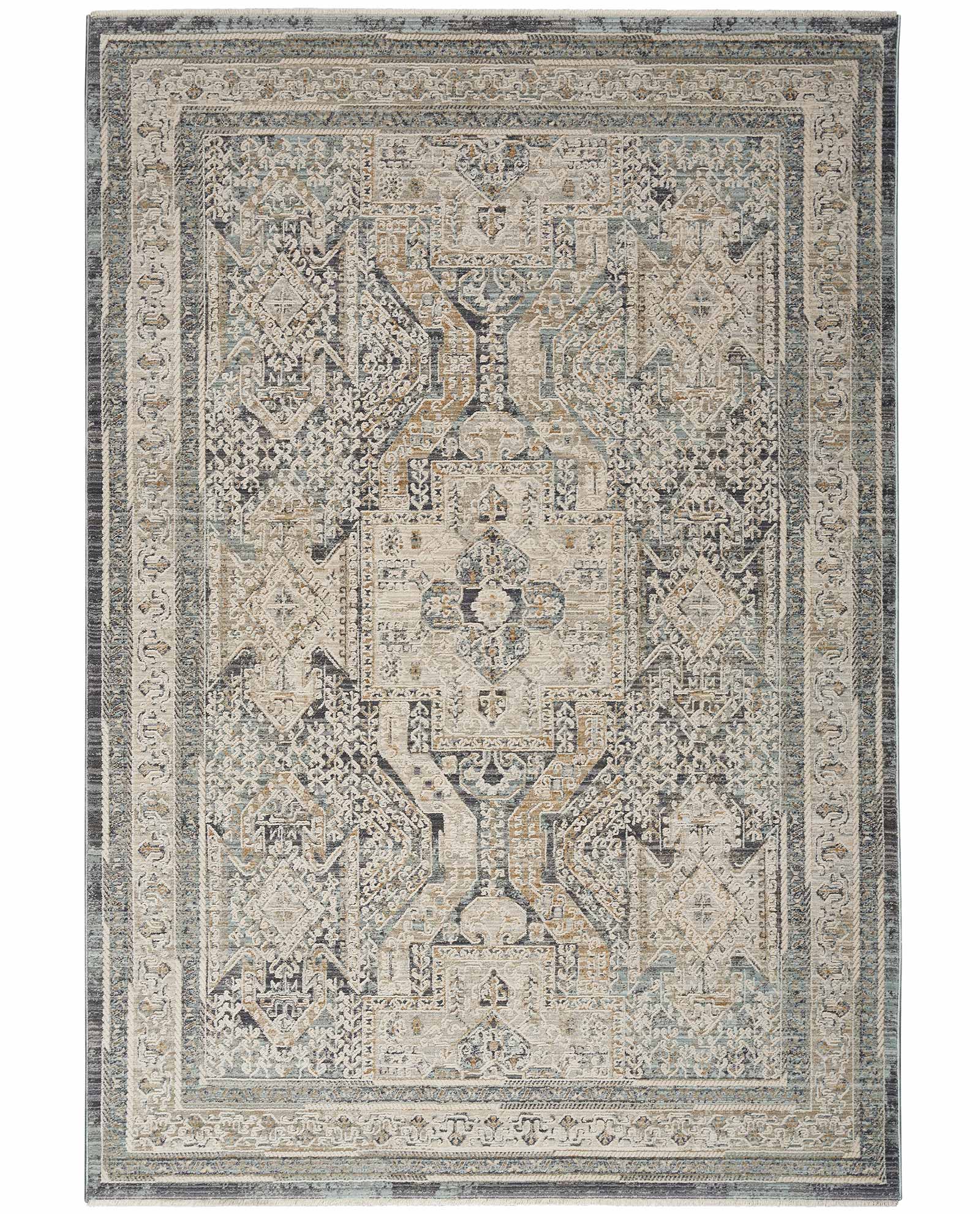Nourison tapete Lynx LNX01 IVCHA IVORY CHARCOAL 5x8 099446082619
