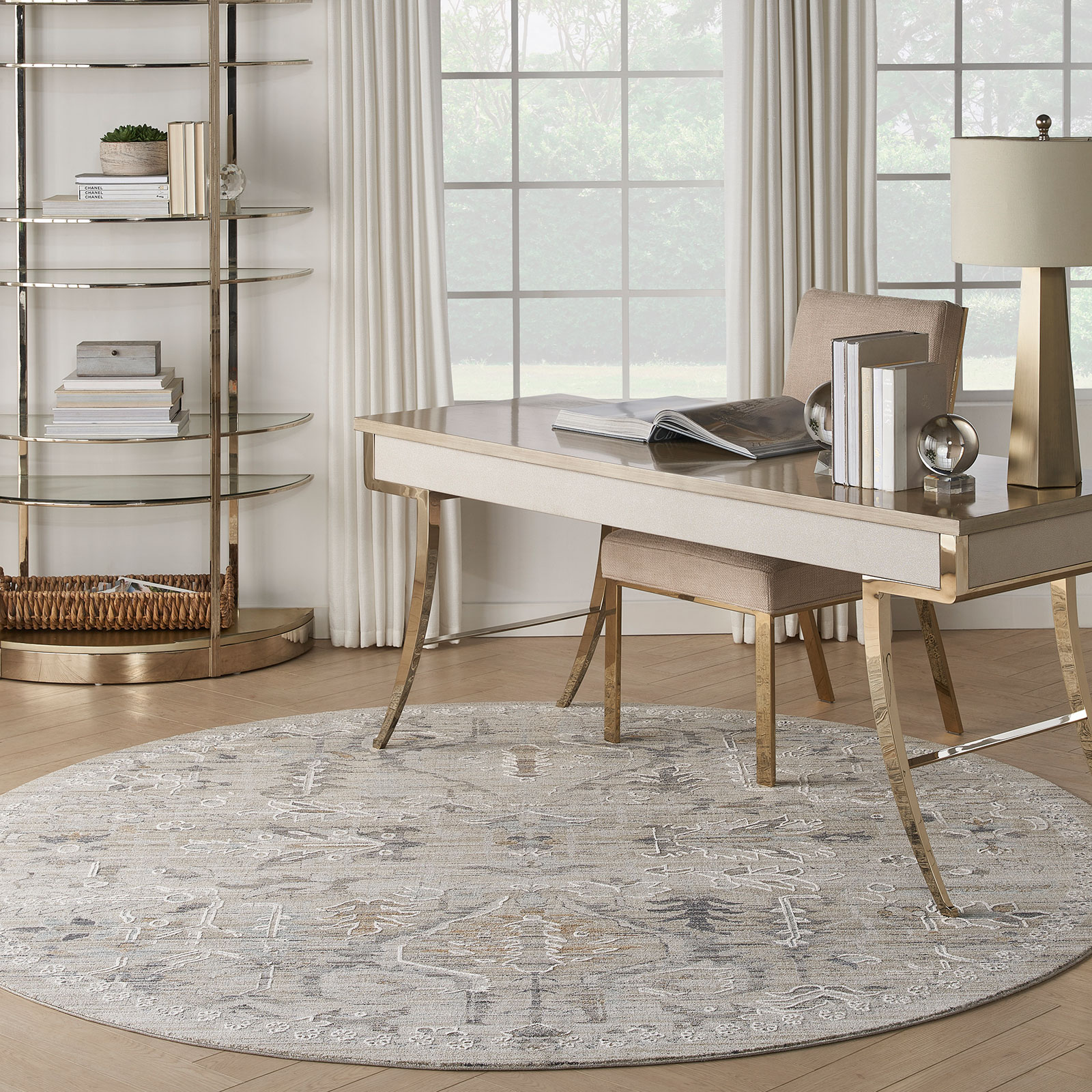 Nourison tapete Lynx LNX02 IVTAU IVORY TAUPE 8xRND 099446083258 interior 3