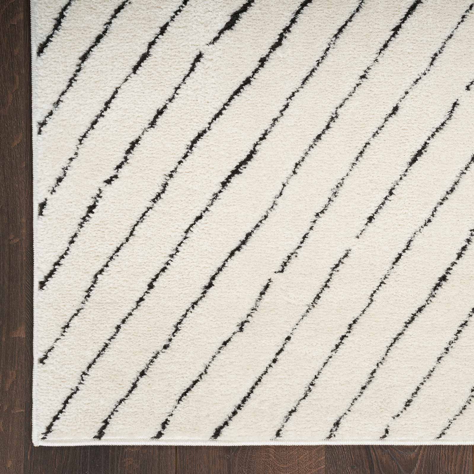 Nourison tapete Modern Comfort MNC01 IVBLK IVORY BLACK 5x7 099446902139 CR