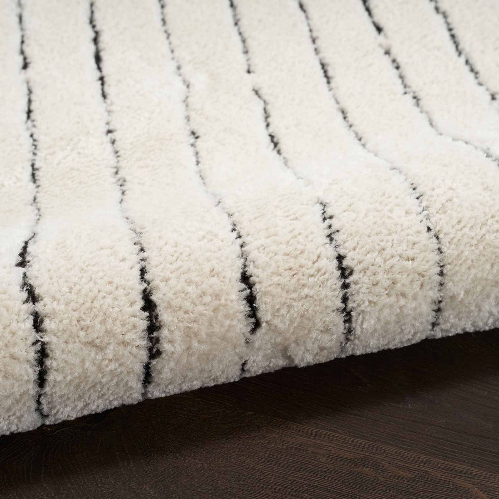 Nourison tapete Modern Comfort MNC01 IVBLK IVORY BLACK 5x7 099446902139 TX01