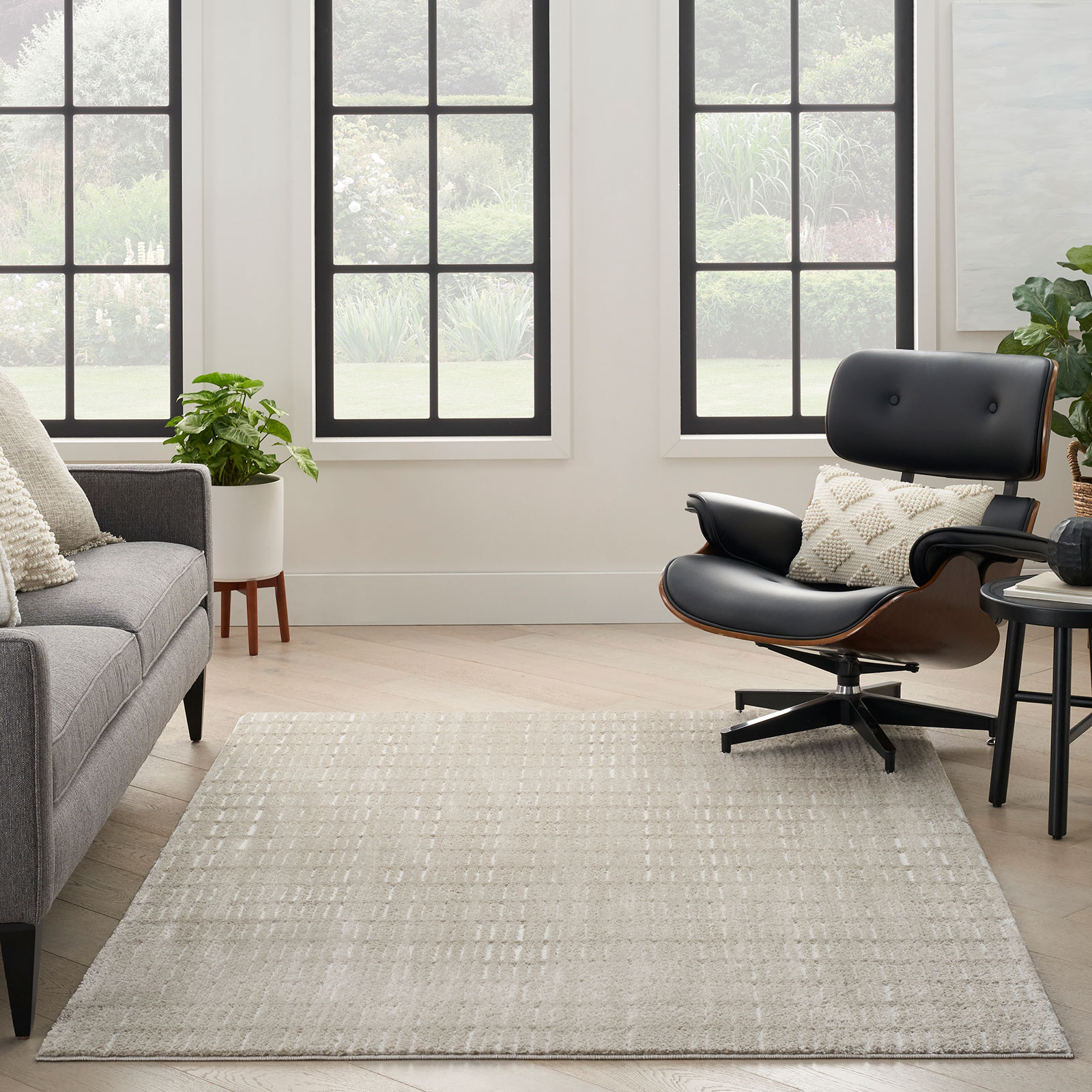 Nourison tapete Modern Comfort MNC03 GRYIV GREY IVORY 5x7 099446902177 interior 3