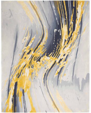 Nourison tapete Prismatic PRS24 GRYGD GREY GOLD 8X10 099446889522
