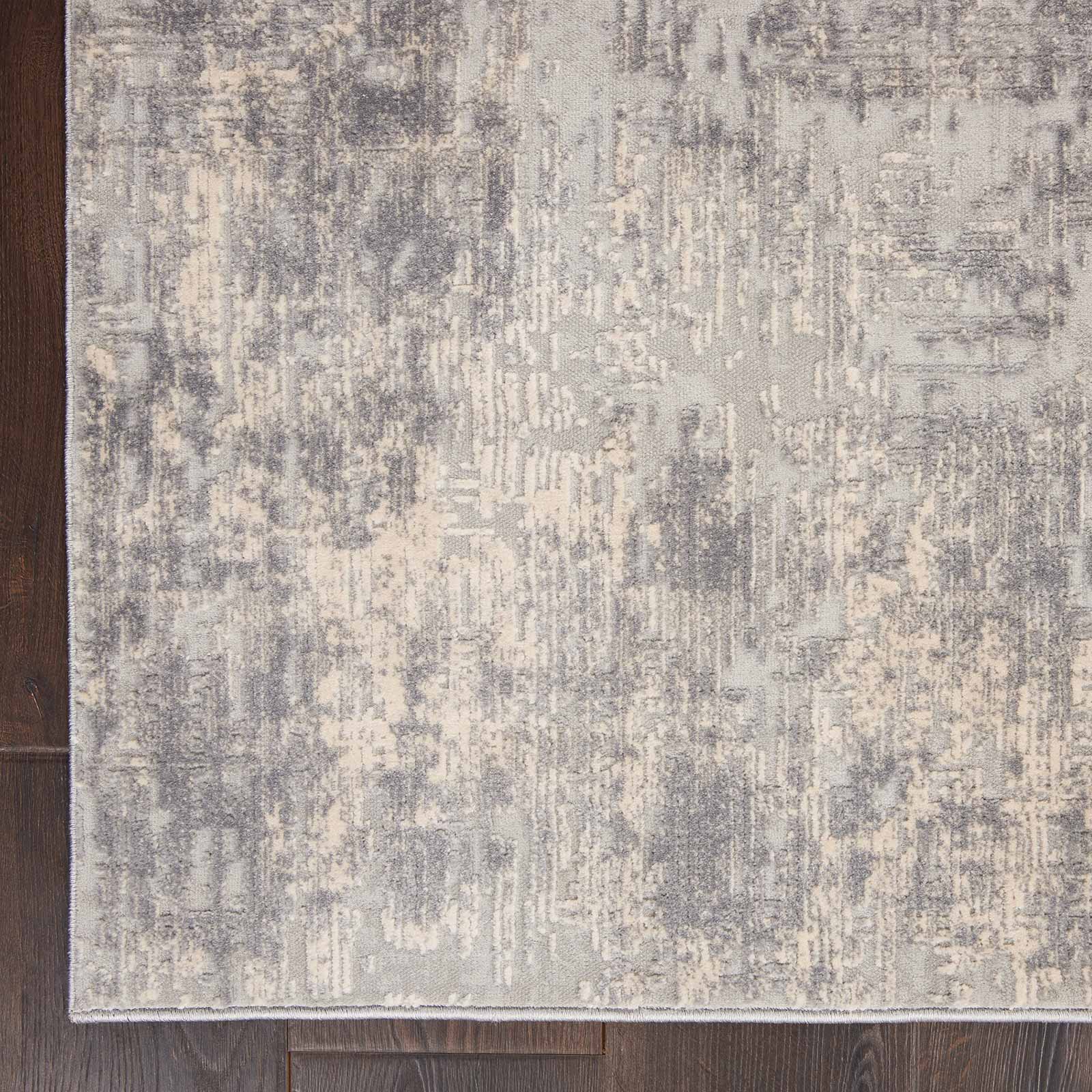 Nourison tapete Rustic Textures RUS01 IVSIL IVORY SILVER 5X7 099446476135 CR C