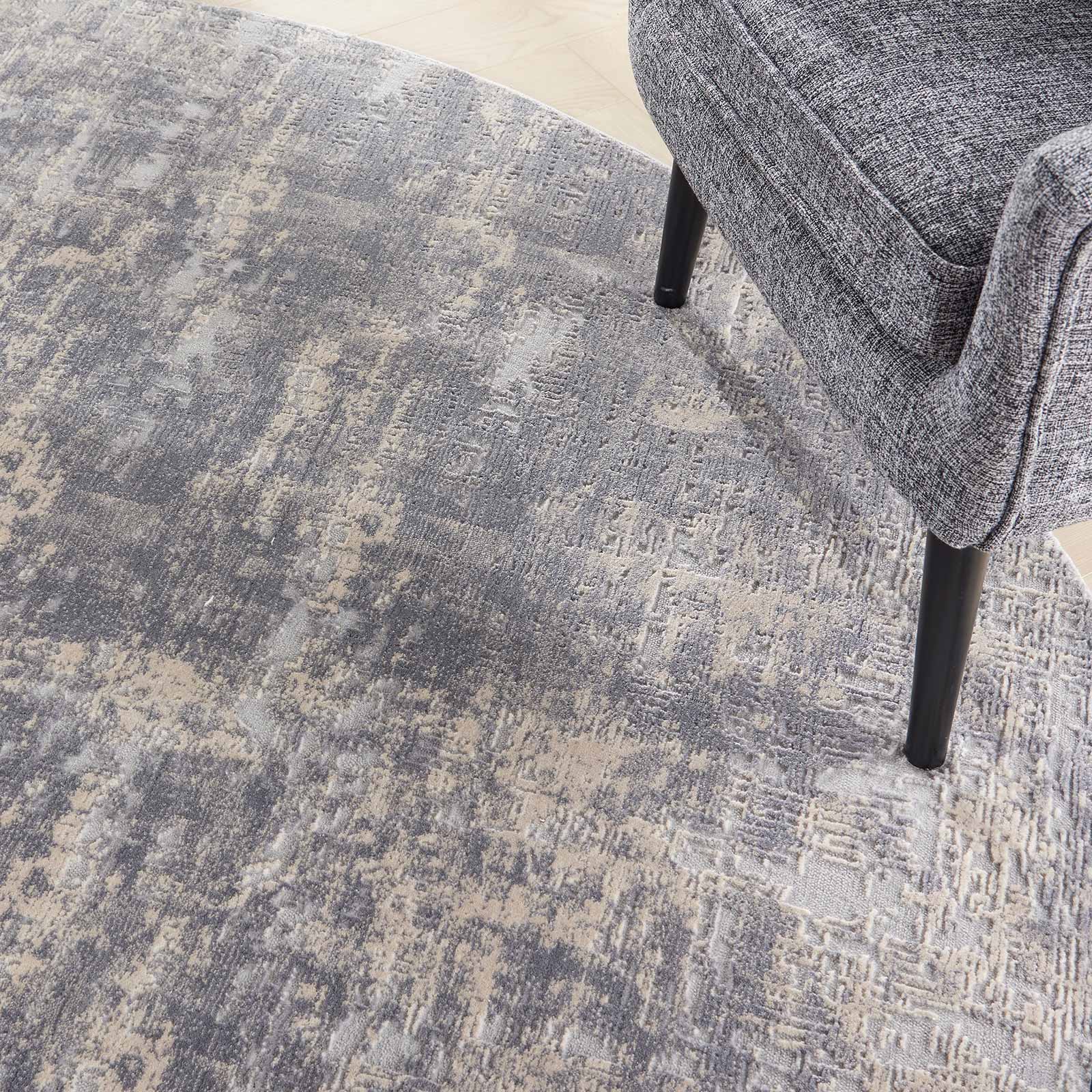 Nourison tapete Rustic Textures RUS01 IVSIL IVORY SILVER 8XRND 099446835888 interior 2