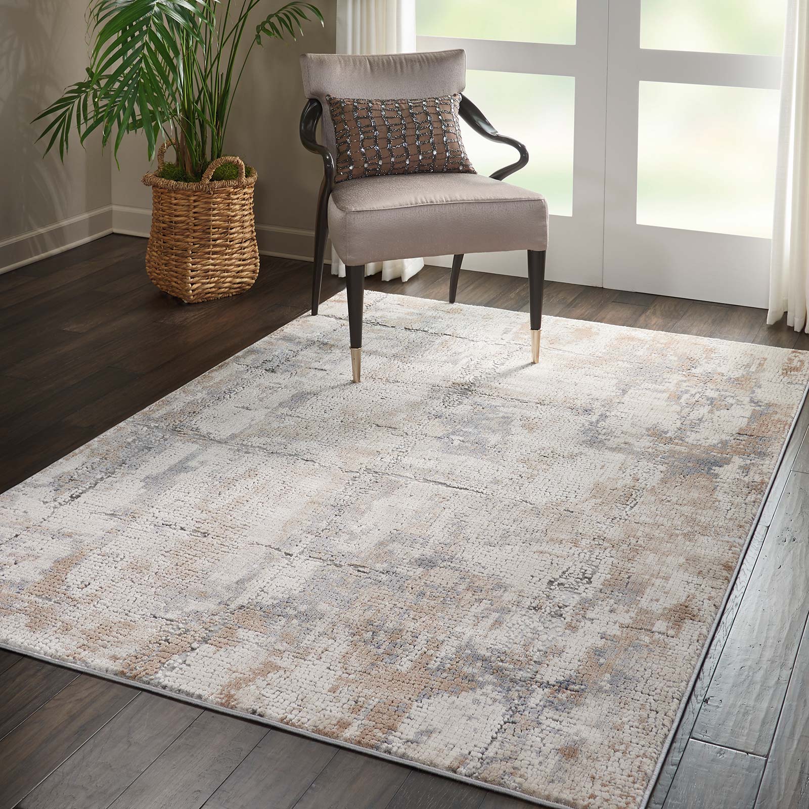 Nourison tapete Rustic Textures RUS06 BGEGY BEIGE GREY 5x7 099446462244 interior 3 C