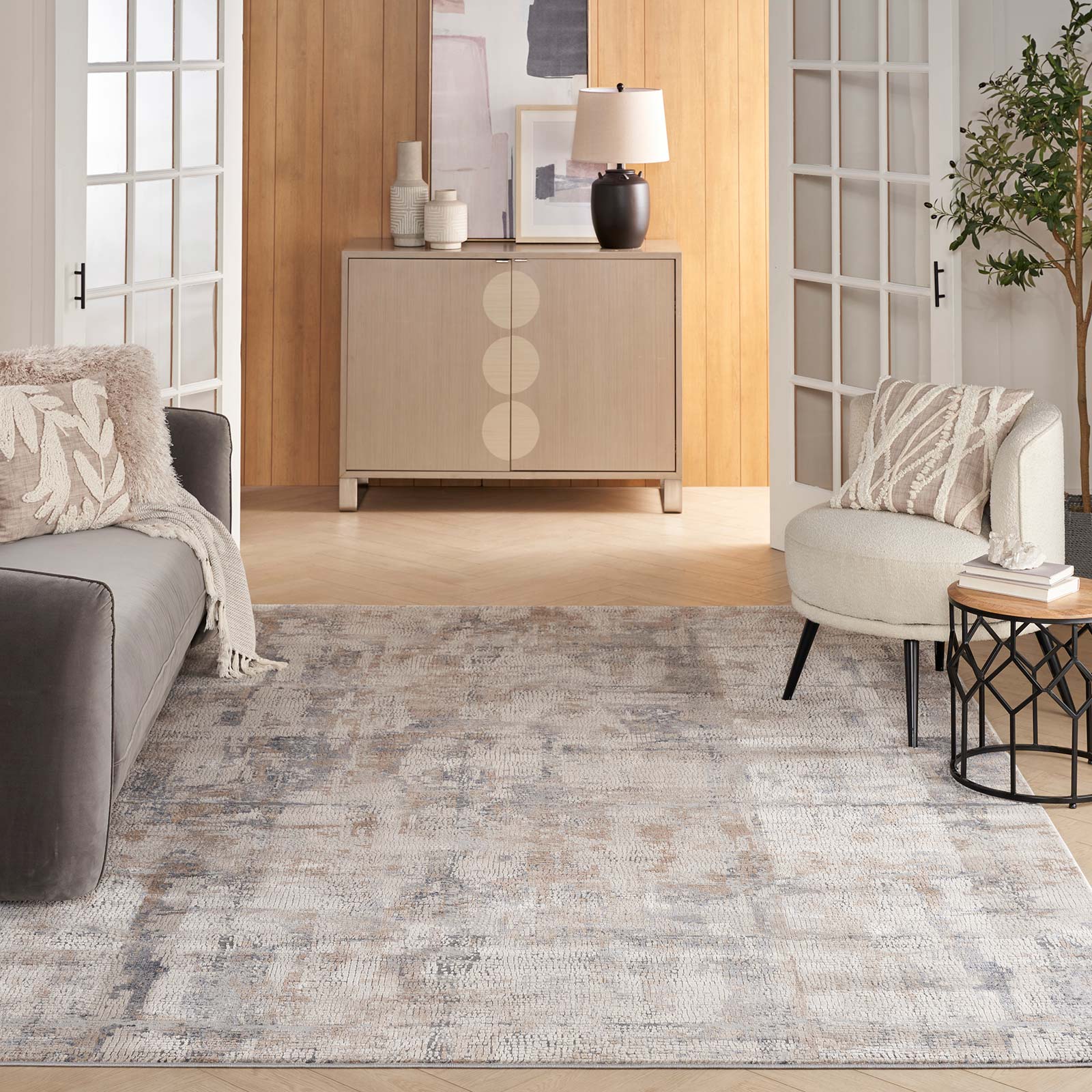 Nourison tapete Rustic Textures RUS06 BGEGY BEIGE GREY 8x11 099446462251 interior 3