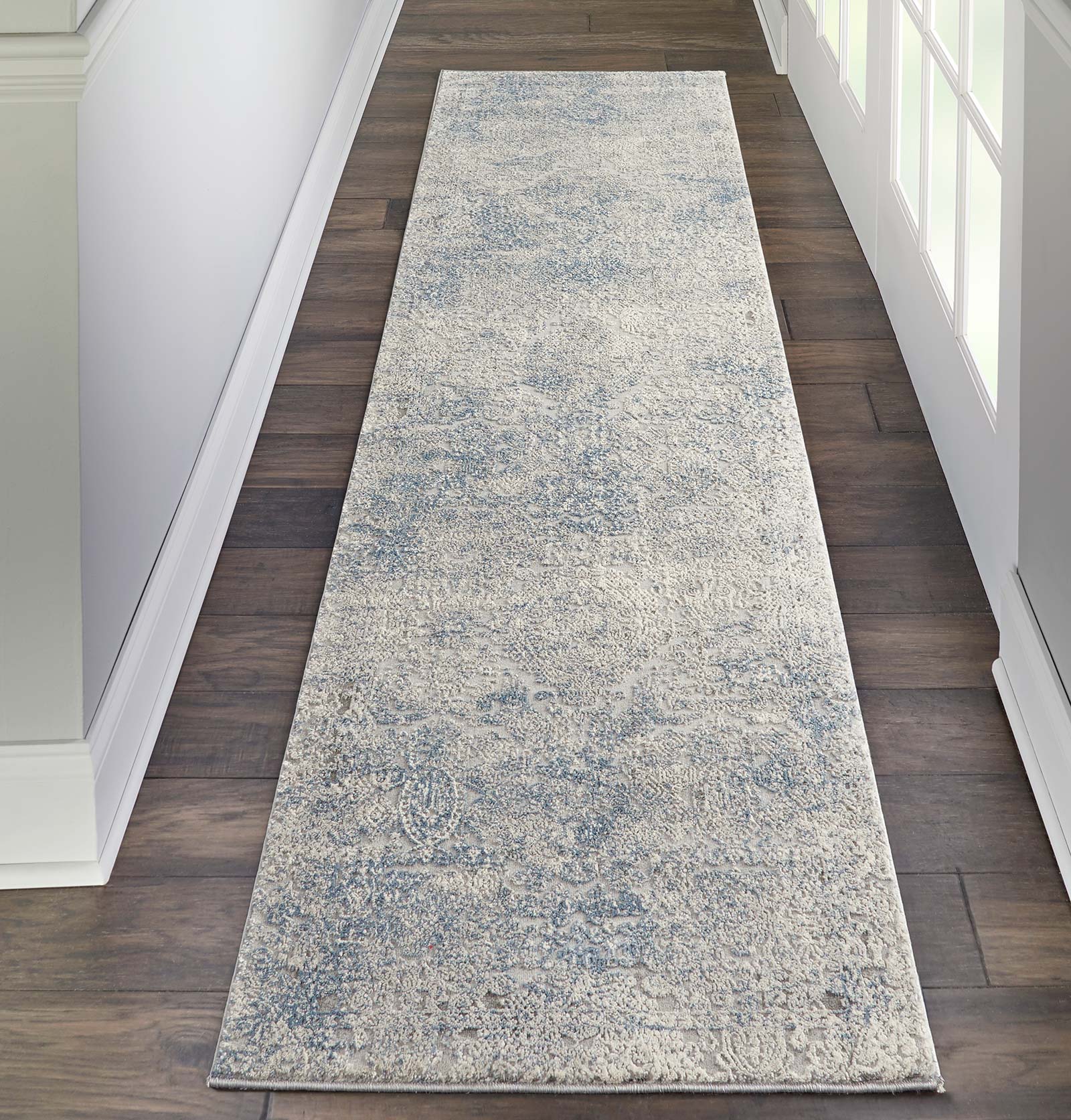 Nourison tapete Rustic Textures RUS09 IVLTB IVORY LIGHT BLUE 2x8 099446496409 interior
