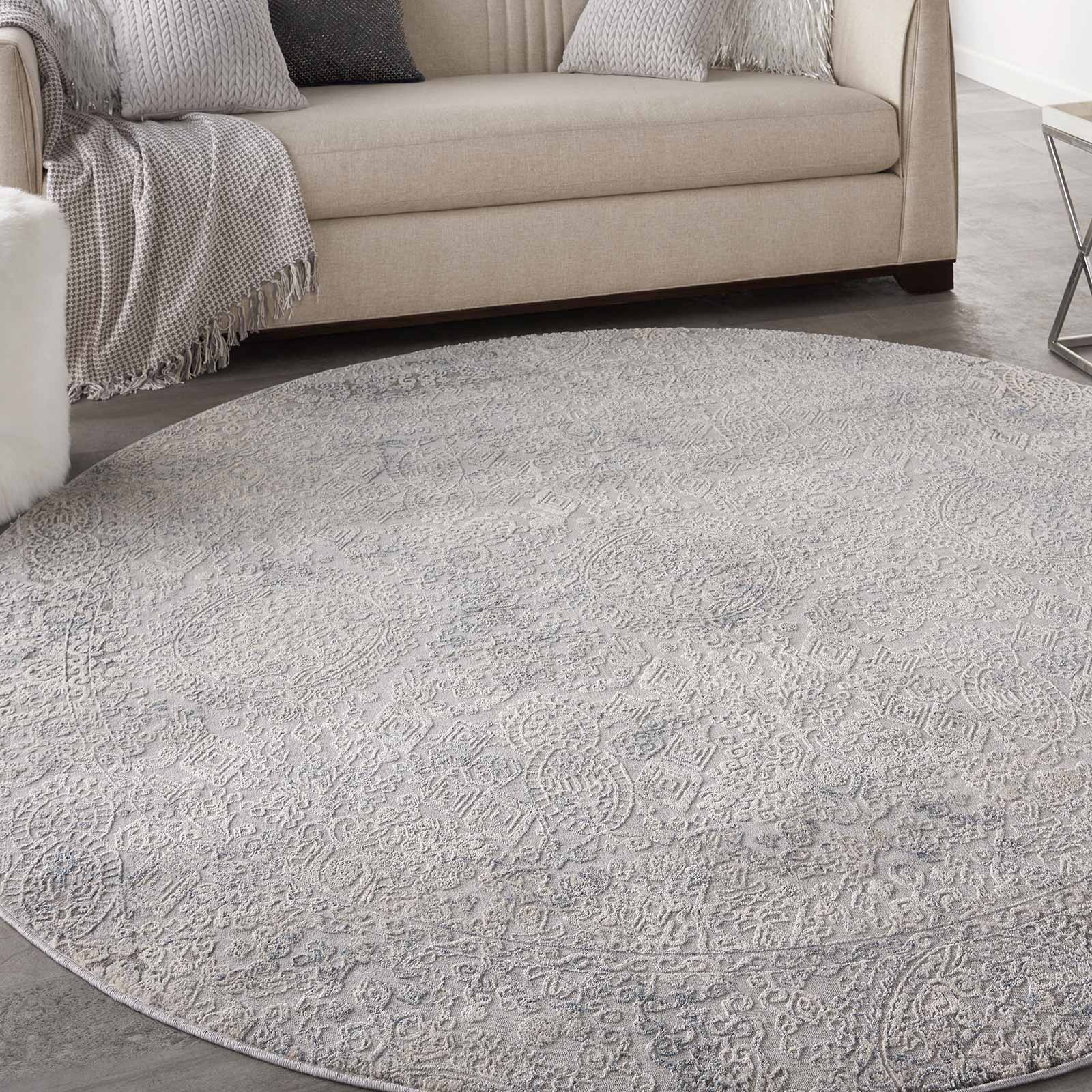 Nourison tapete Rustic Textures RUS09 IVLTB IVORY LIGHT BLUE 8XRND 099446836038 interior 1