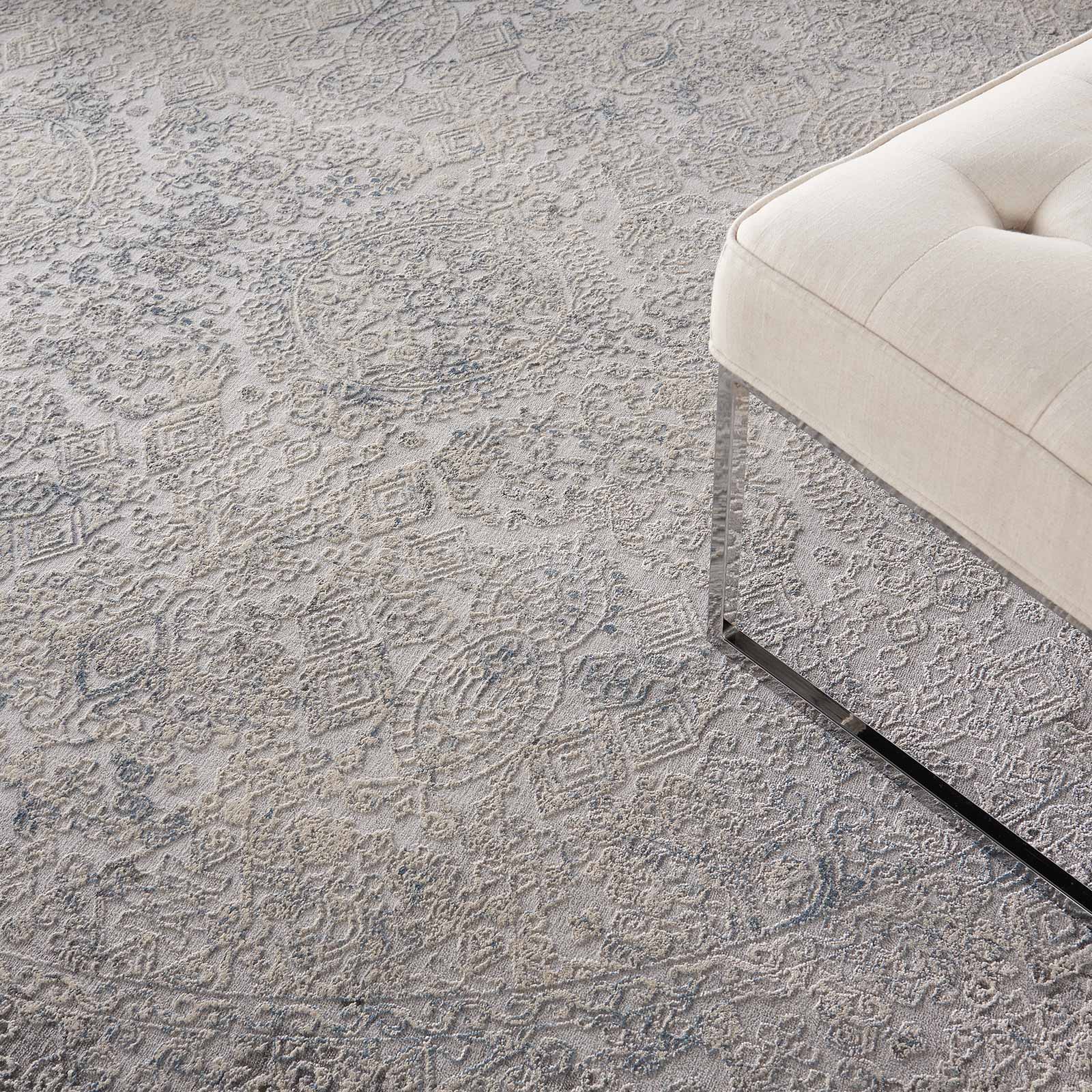 Nourison tapete Rustic Textures RUS09 IVLTB IVORY LIGHT BLUE 8XRND 099446836038 interior 2