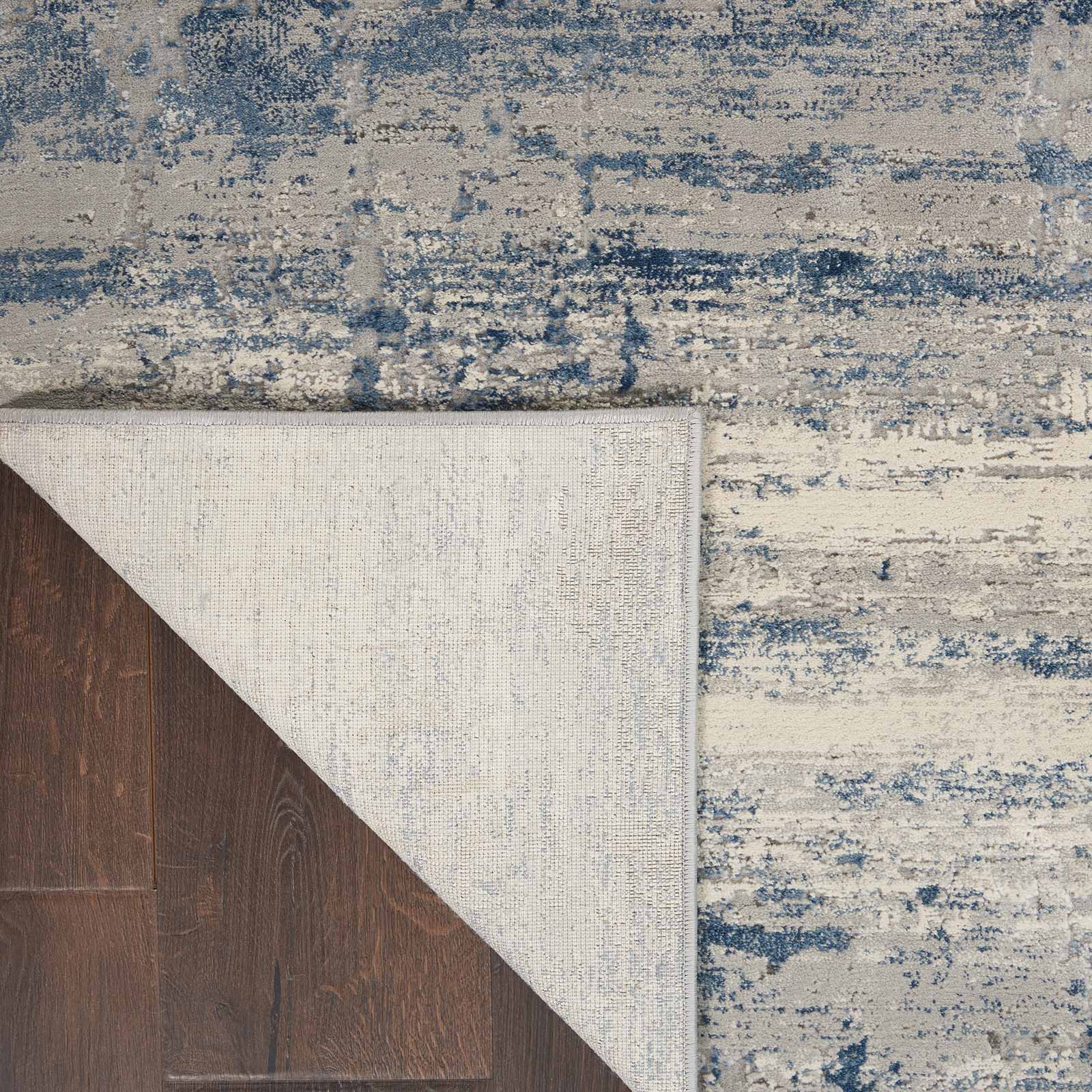Nourison tapete Rustic Textures RUS10 IVBLU IVORY BLUE 5X7 099446496096 CRB C