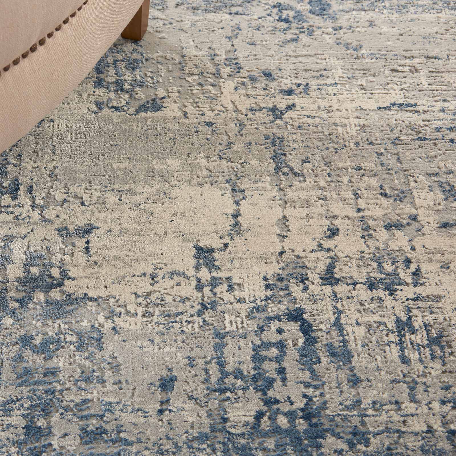 Nourison tapete Rustic Textures RUS10 IVBLU IVORY BLUE 5X7 099446496096 interior 2 C