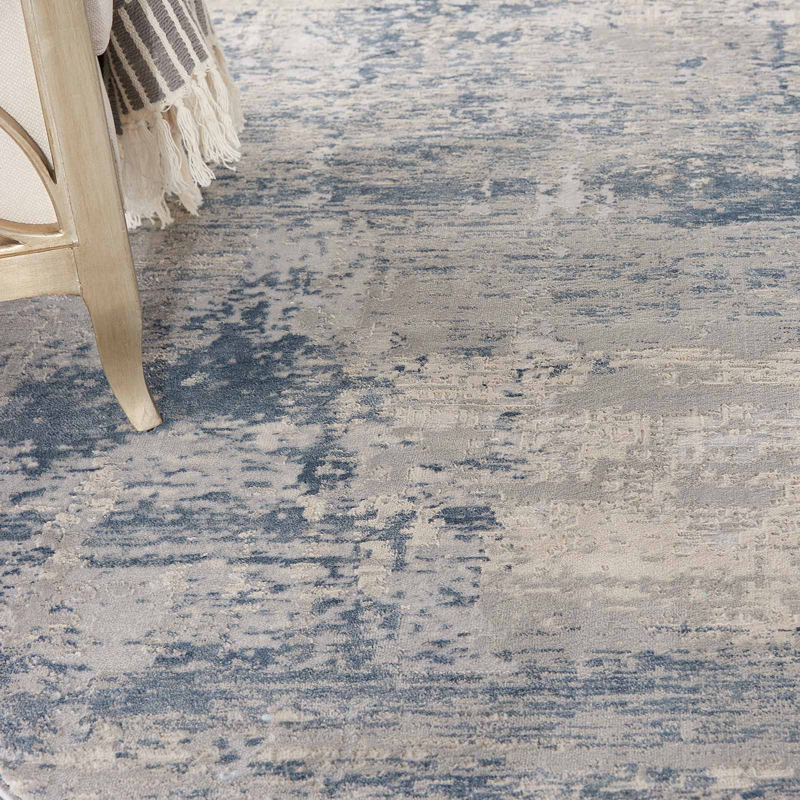 Nourison tapete Rustic Textures RUS10 IVBLU IVORY BLUE 8XRND 099446836045 interior 2